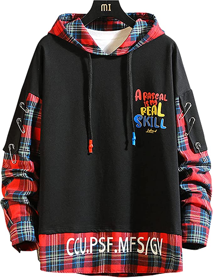 red and black sweater
